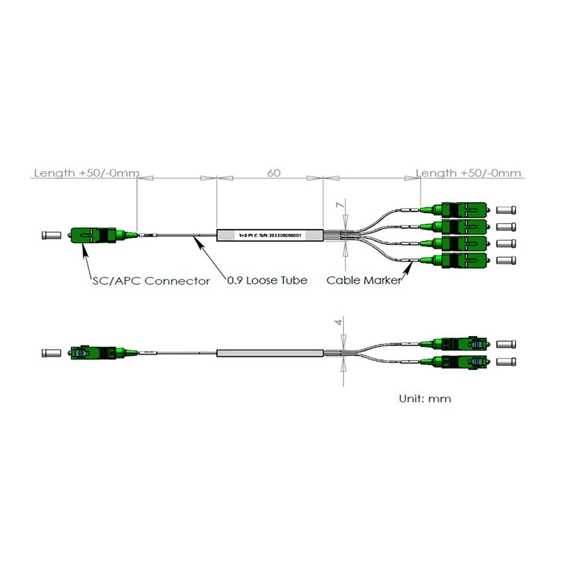 1 * 8 plc splitter