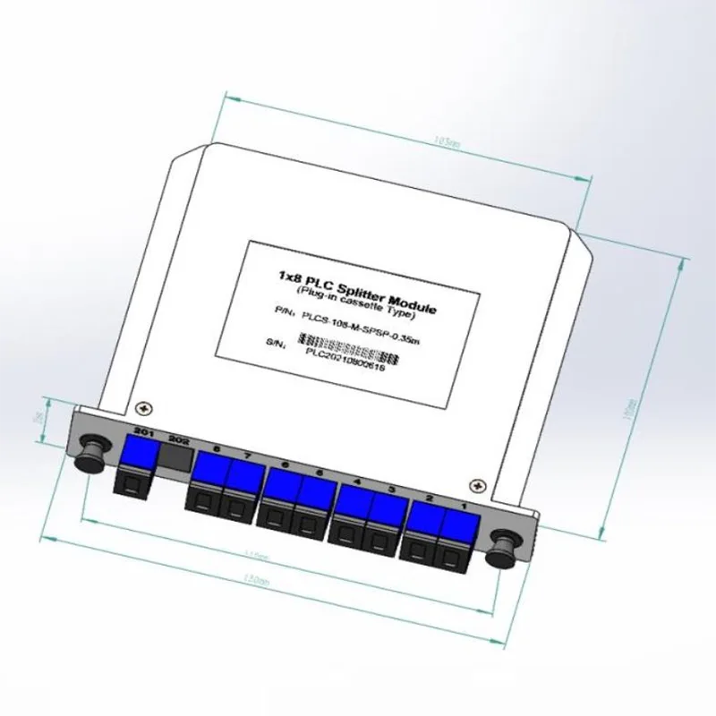 1 * 4 1 * 8 Plc PlC Plin Plin Plin Plant Plant Plant Plant Plac-in Cassette Splitter