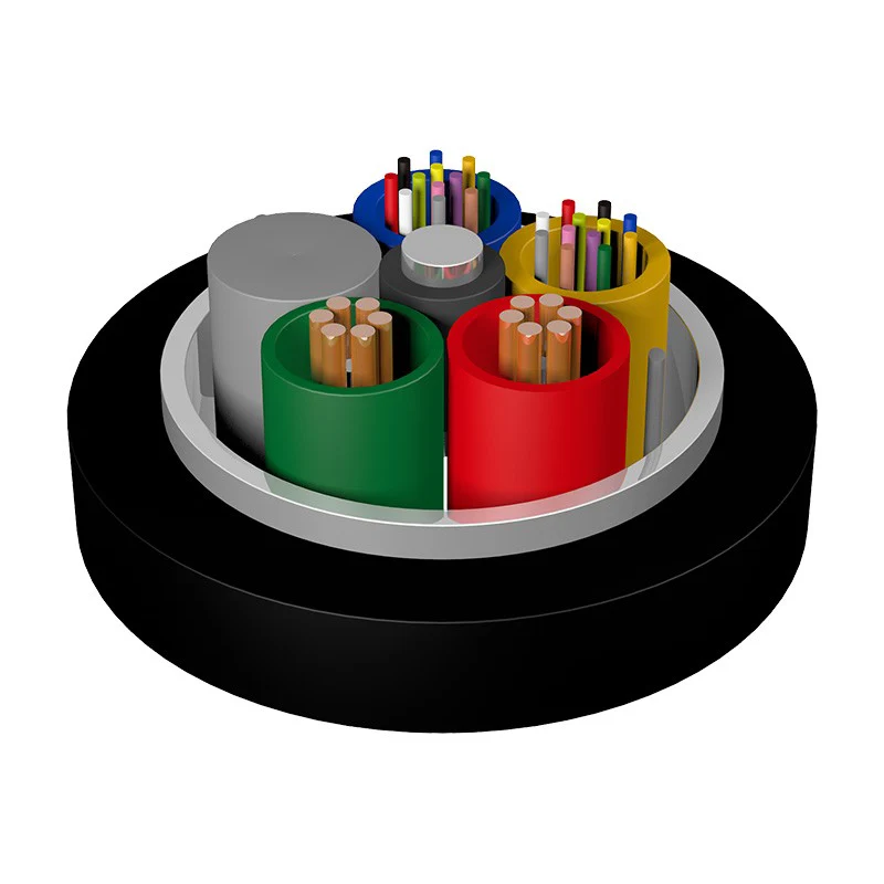 Hybrid optical နှင့်လျှပ်စစ်သောင်တင်ကြိုးချည်ကြိုးကြိုး cable ကို GDTA GDTA