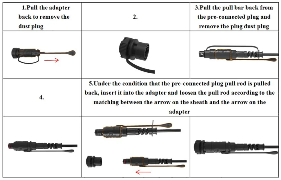  Pre-connected adapter - J-1